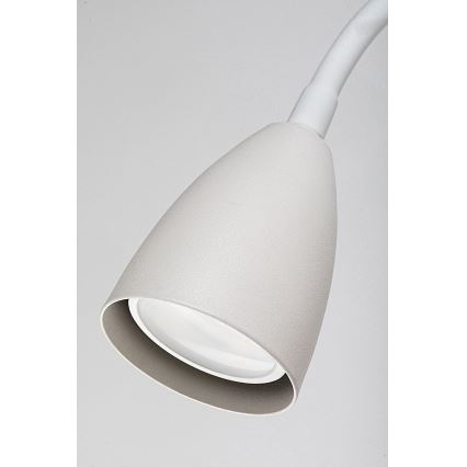 Rabalux - Applique murale avec étagère et USB port 1xGU10/25W/230V blanc