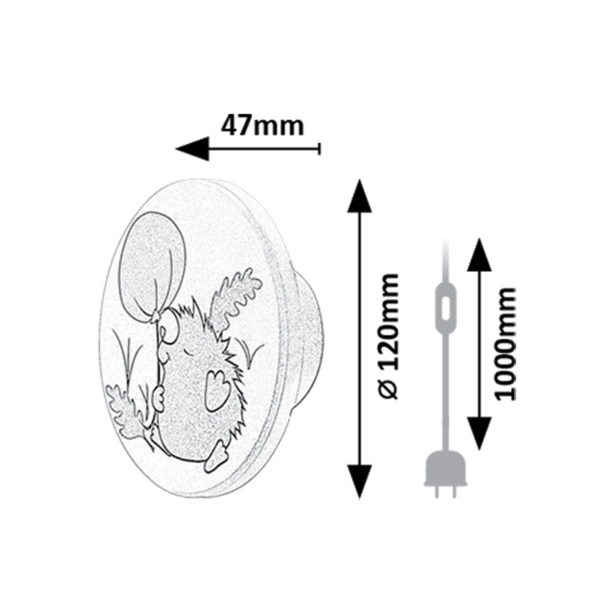Rabalux - Applique murale LED/9W/230V 3000/4000/6500K