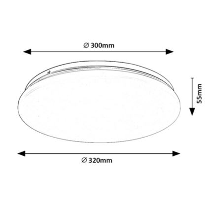 Rabalux - Plafonnier LED/18W/230V 3000K 32 cm