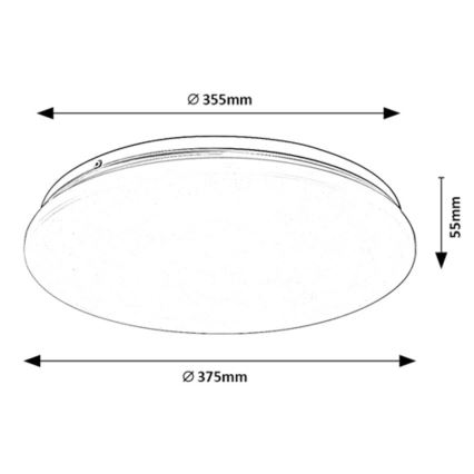 Rabalux - Plafonnier LED/24W/230V 3000K 37 cm