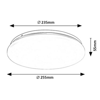 Rabalux - Plafonnier LED/12W/230V 4000K 25 cm