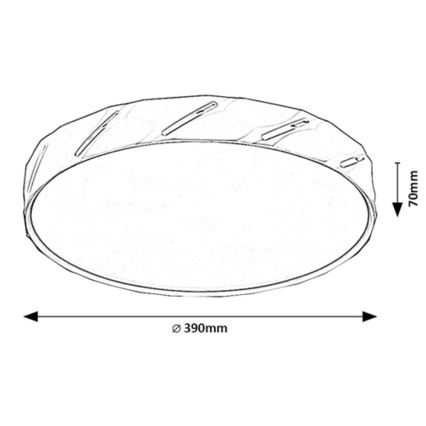 Rabalux - Plafonnier LED/25W/230V 3000K blanc diam. 39 cm