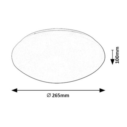 Rabalux - Plafonnier avec détecteur LED/12W/230V IP44 4000K d. 26,5 cm