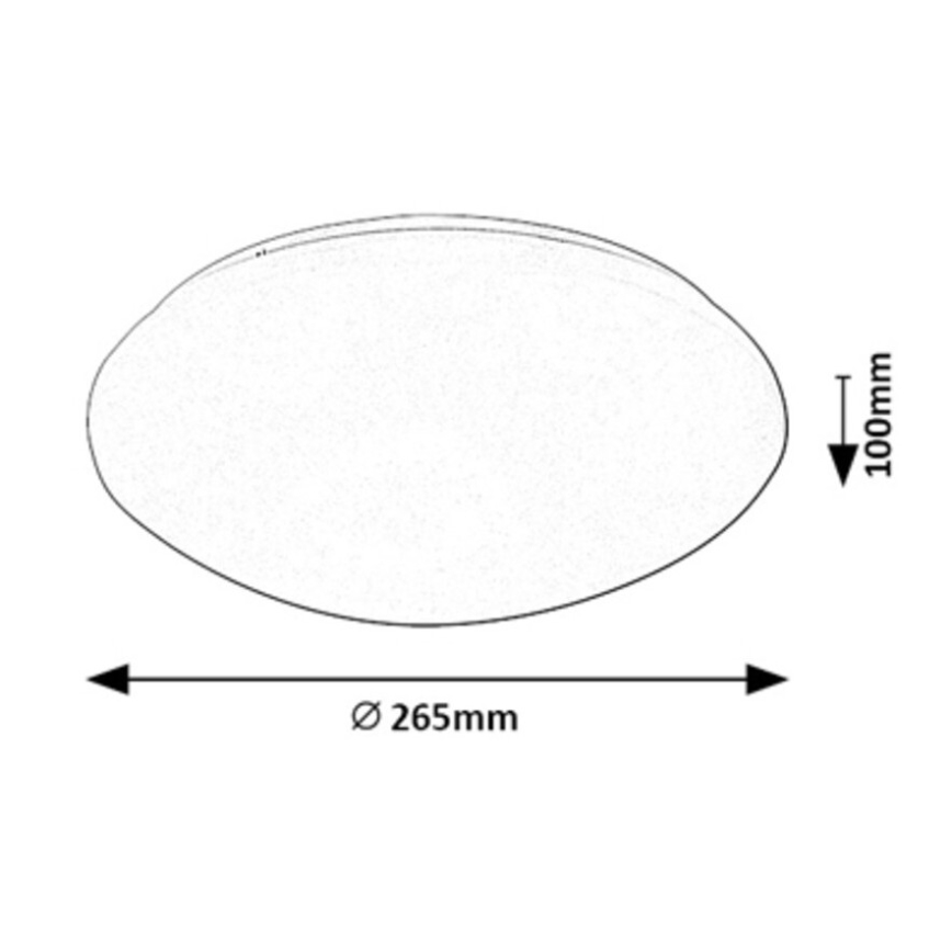 Rabalux - Plafonnier avec détecteur LED/12W/230V IP44 4000K d. 26,5 cm