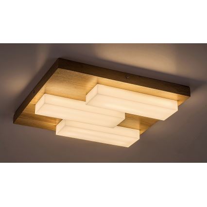 Rabalux - Plafonnier LED/30W/230V 3000K chêne 40x40 cm