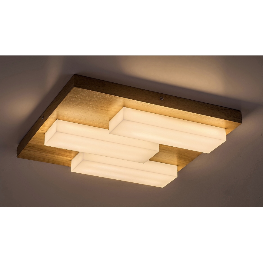 Rabalux - Plafonnier LED/30W/230V 3000K chêne 40x40 cm