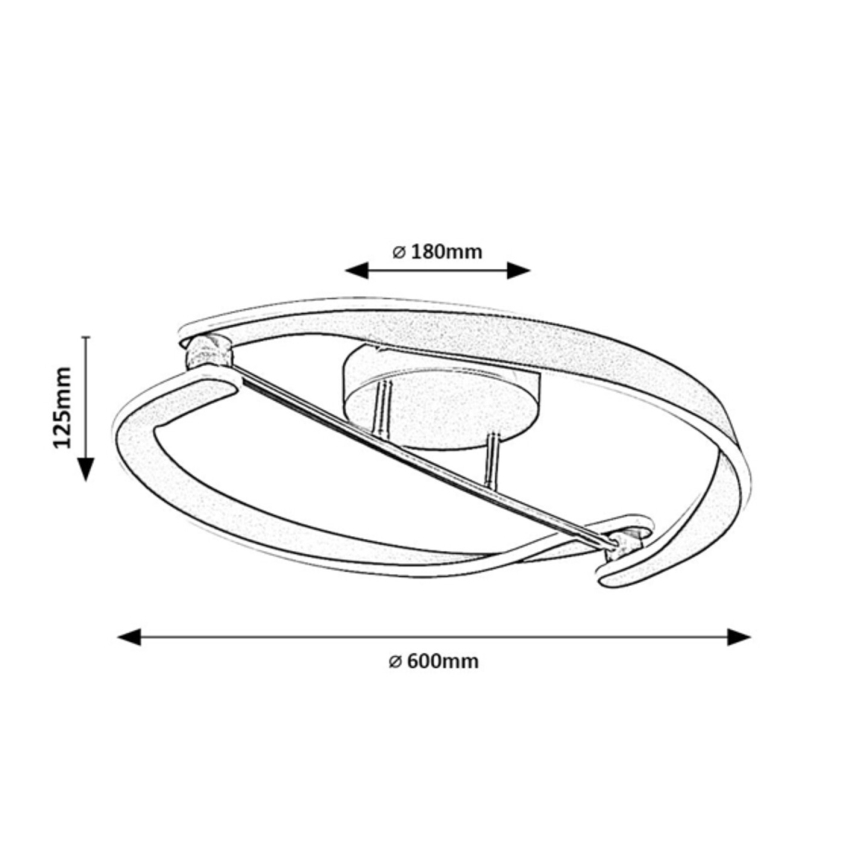 Rabalux - Plafonnier LED/40W/230V 3000K Ø 60 cm
