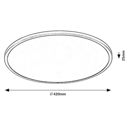 Rabalux - Plafonnier à intensité variable LED LED/22W/230V 3000K 42 cm