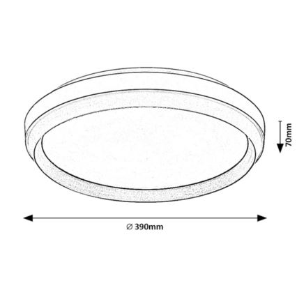 Rabalux - Plafonnier LED LED/24W/230V 3000K