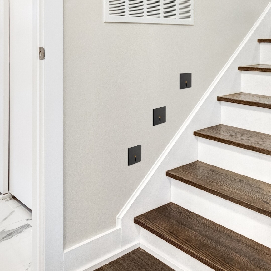 Rabalux - Spot d'escalier LED LED/3W/230V 3000K noir