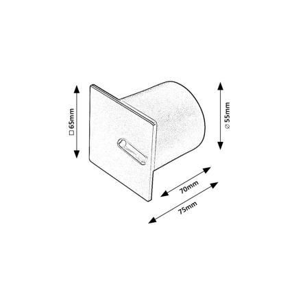Rabalux - Spot d'escalier LED LED/3W/230V 3000K noir