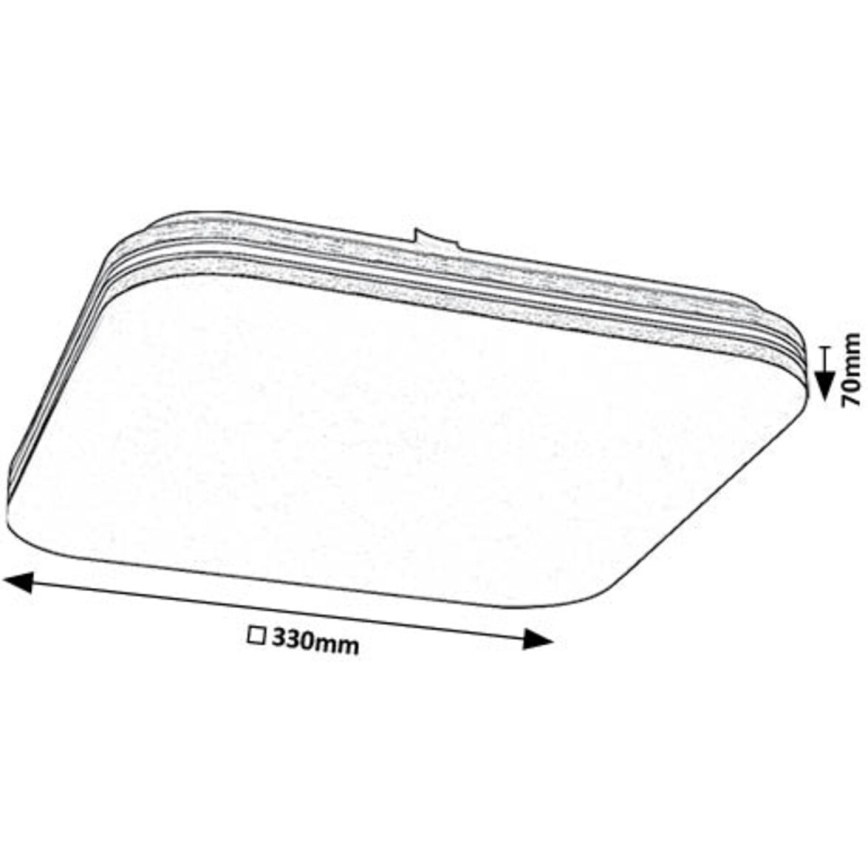 Rabalux - Plafonnier LED/18W/230V 4000K 33x33 cm