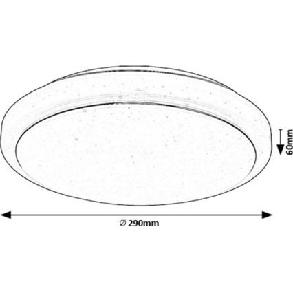 Rabalux - Plafonnier LED/12W/230V 3000K d. 29 cm