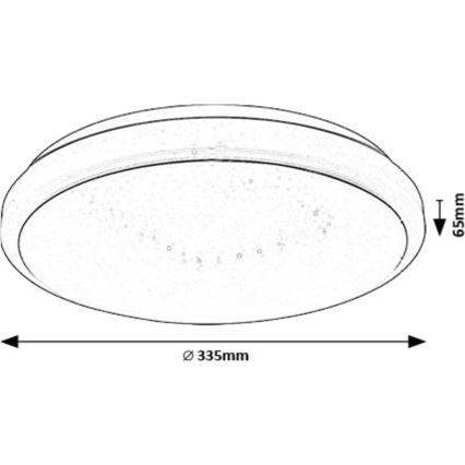 Rabalux - Plafonnier LED/18W/230V 3000K d. 33 cm