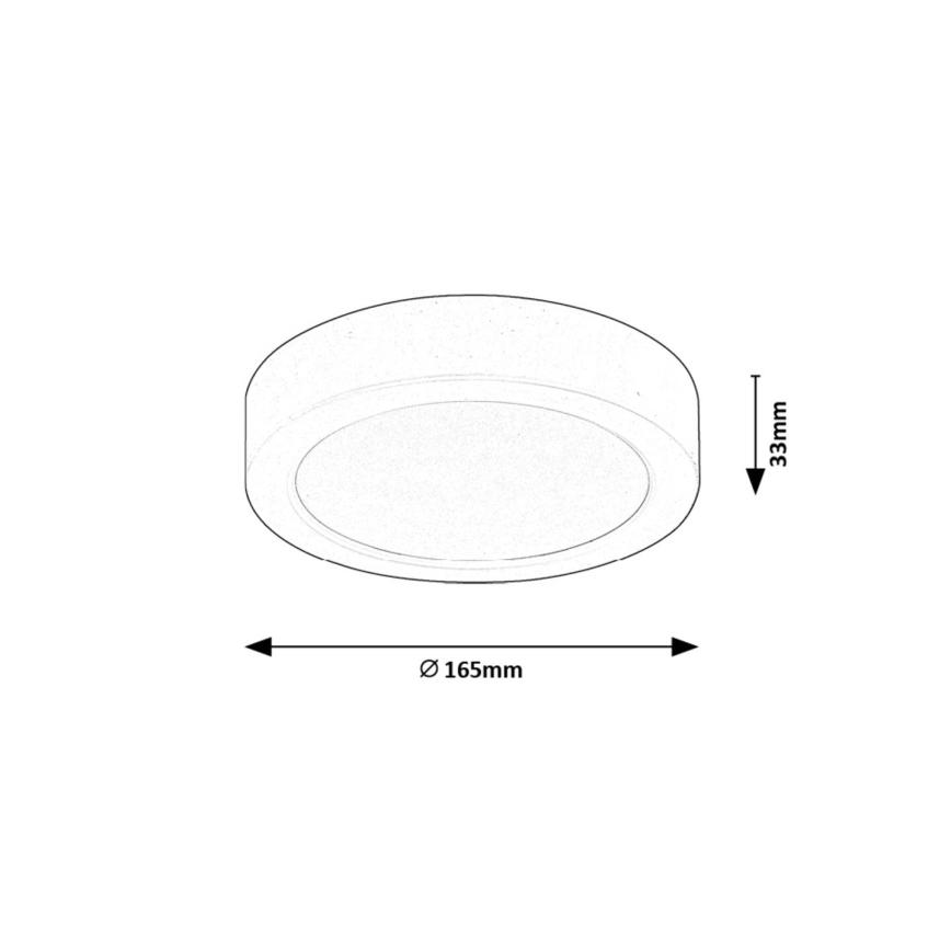 Rabalux - Plafonnier LED/15W/230V 4000K d. 16 cm blanc