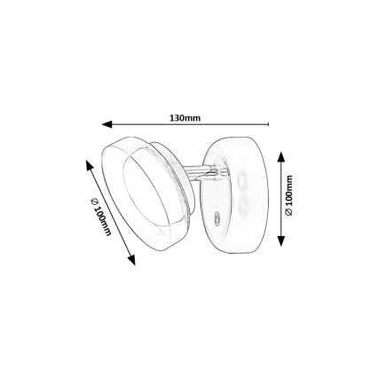 Rabalux - LED à intensité variable wall rechargeable éclairage LED/2W/5V 3000K 1800 mAh