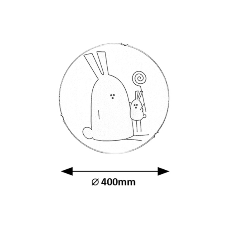 Rabalux - Plafonnier pour enfants 2xE27/60W/230V Ø 40 cm