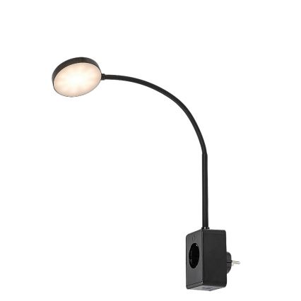 Rabalux - Applique murale LED dimmable LED/4W/230V avec port USB pour prise noire