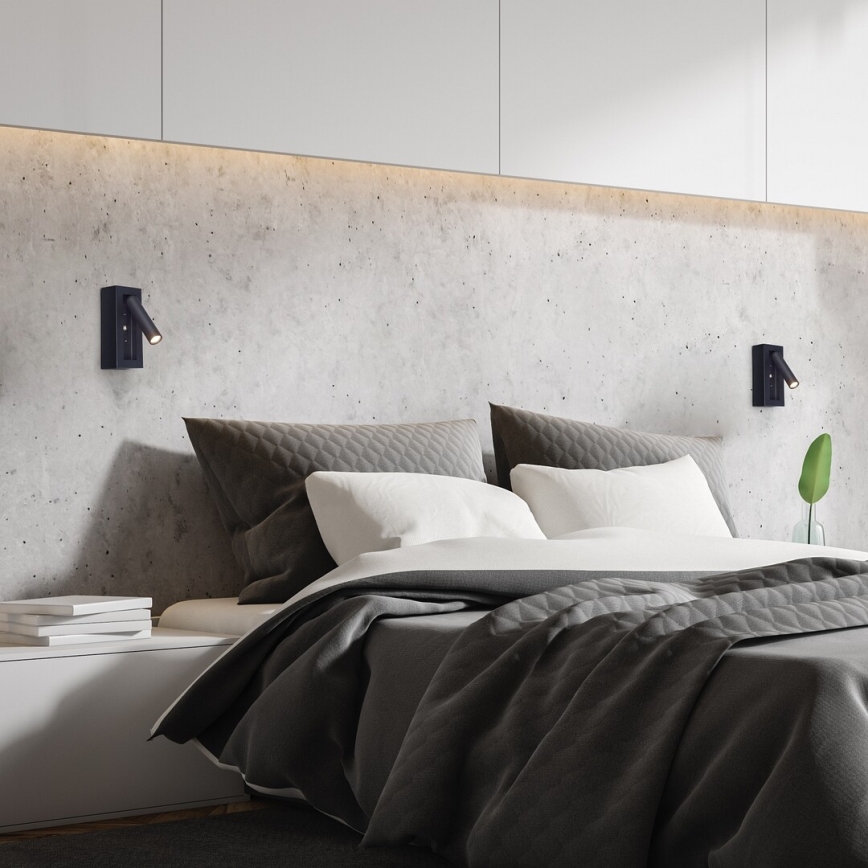 Rabalux - Spot mural LED/4W/230V noir