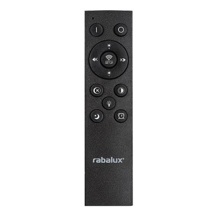 Rabalux - Plafonnier LED dimmable 56W/230V 3000/4000/6000K chrome mat/noir + télécommande Ø 45 cm