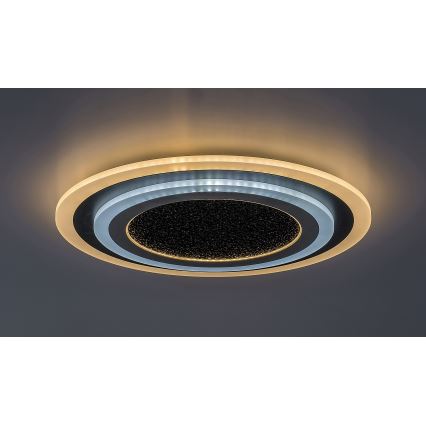Rabalux - Plafonnier à intensité variable LED/56W/230V 3000/4000/6000K noir + Télécommande