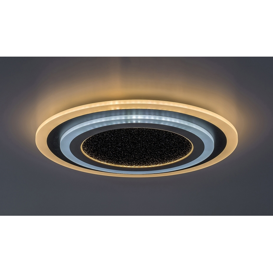 Rabalux - Plafonnier à intensité variable LED/56W/230V 3000/4000/6000K noir + Télécommande