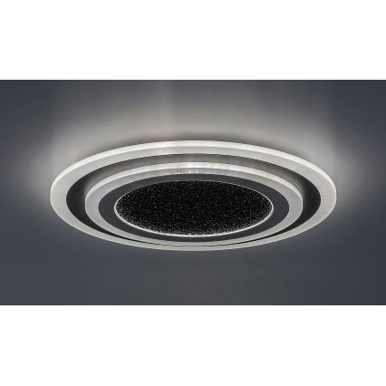 Rabalux - Plafonnier à intensité variable LED/56W/230V 3000/4000/6000K noir + Télécommande