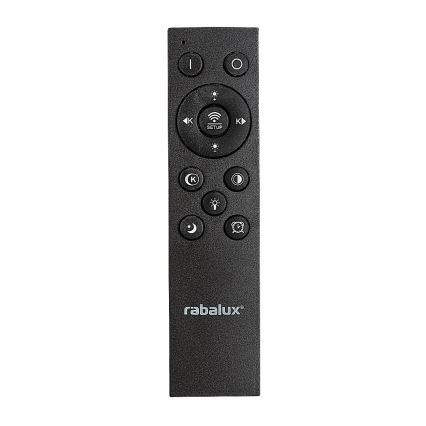 Rabalux - Plafonnier à intensité variable LED/56W/230V 3000/4000/6000K noir + Télécommande