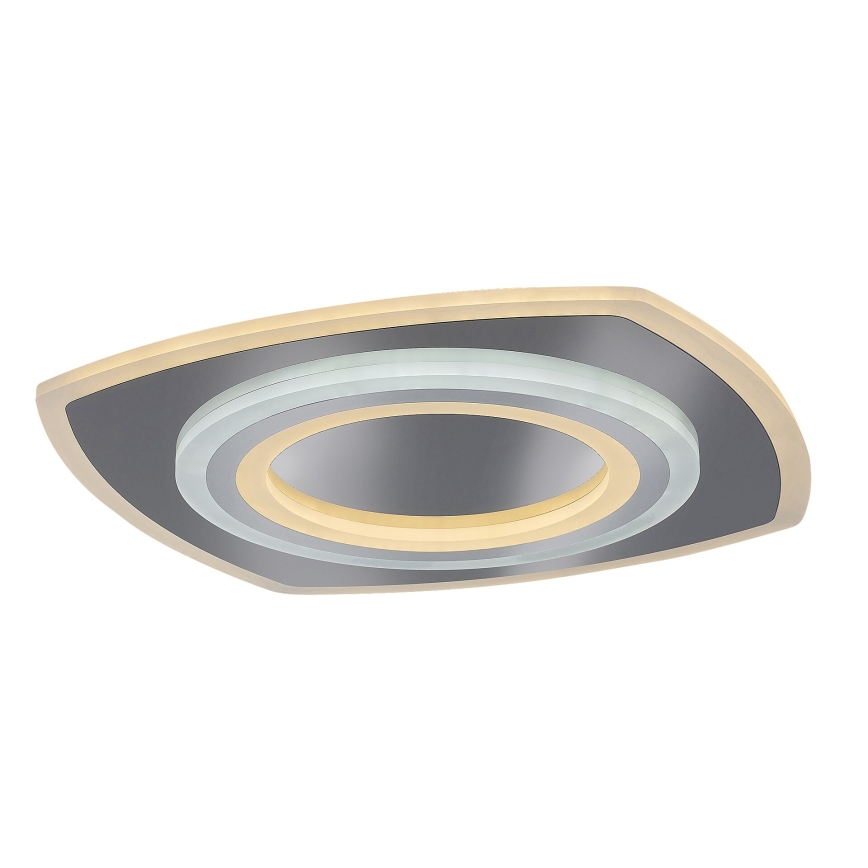 Rabalux - Plafonnier LED dimmable 60 W/230 V 3000/4000/6000 K, finition chrome mat + télécommande, 48x48 cm