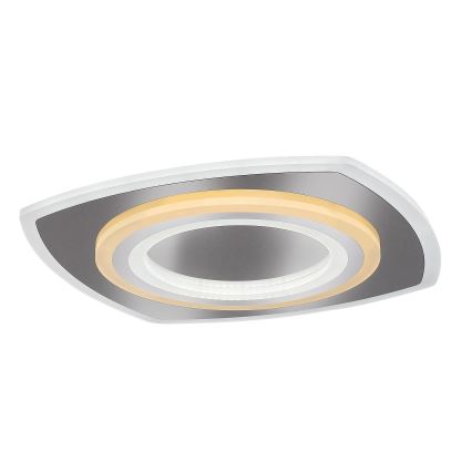 Rabalux - Plafonnier LED dimmable 60 W/230 V 3000/4000/6000 K, finition chrome mat + télécommande, 48x48 cm