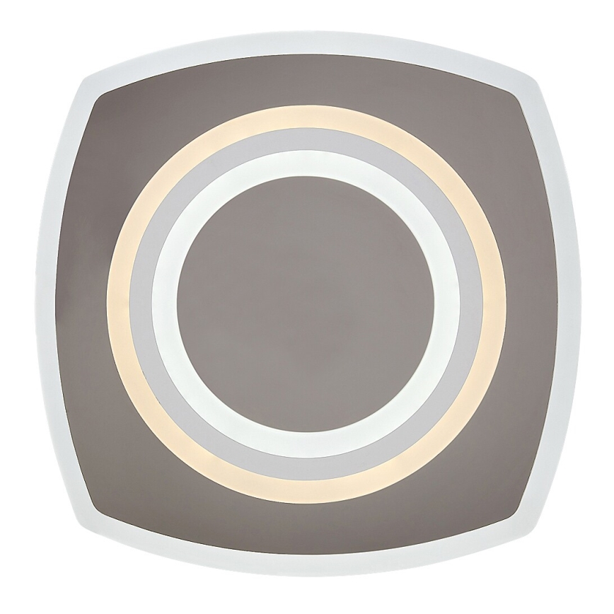 Rabalux - Plafonnier LED dimmable 60 W/230 V 3000/4000/6000 K, finition chrome mat + télécommande, 48x48 cm