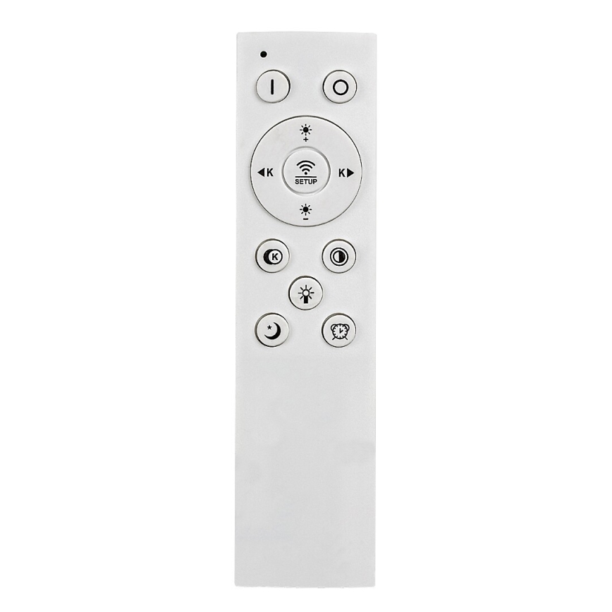 Rabalux - Plafonnier LED dimmable 60 W/230 V 3000/4000/6000 K, finition chrome mat + télécommande, 48x48 cm