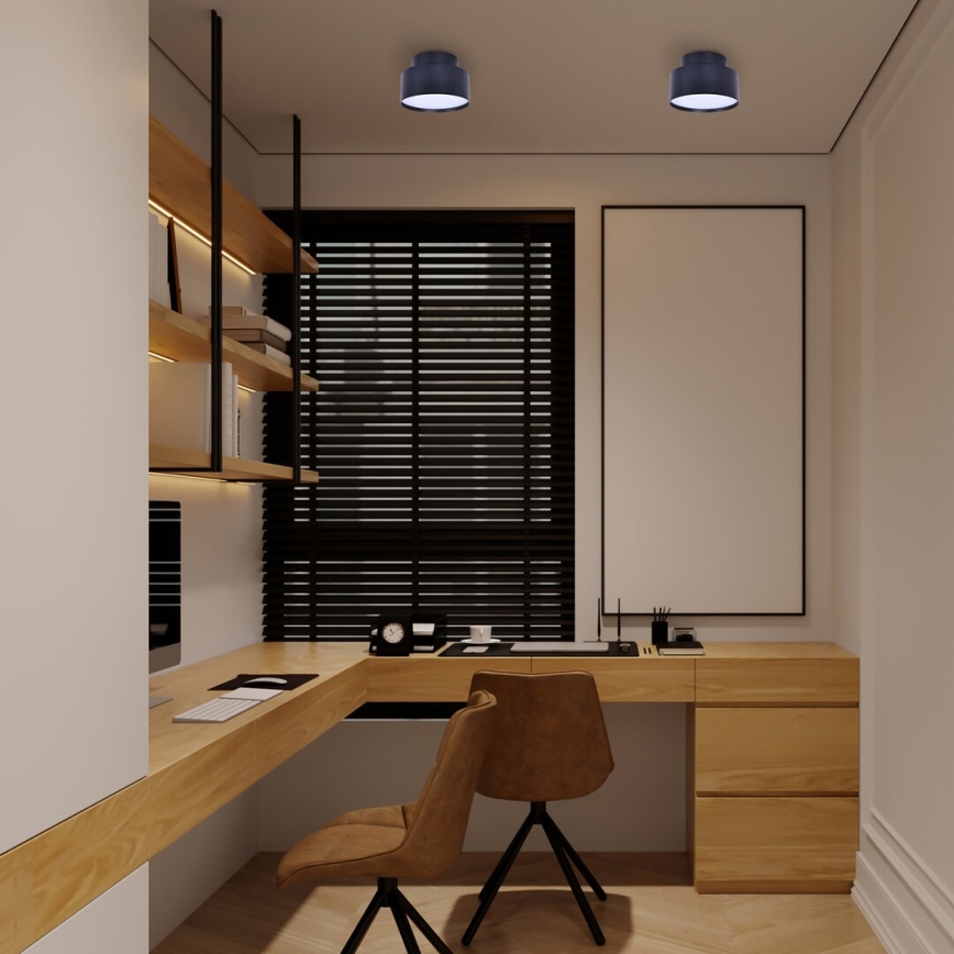 Rabalux - Plafonnier LED/24W/230V 3000K noir Ø 14 cm