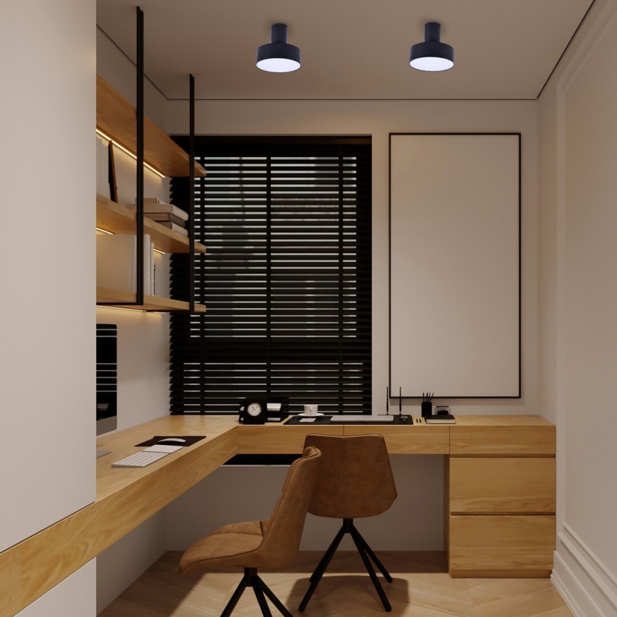 Rabalux - Plafonnier LED/16W/230V 3000K noir Ø 14 cm