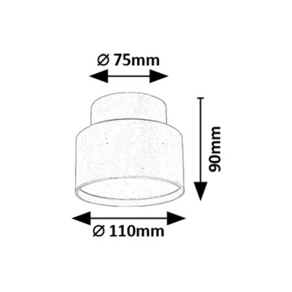 Rabalux - Plafonnier LED/16W/230V 3000K blanc Ø 11 cm