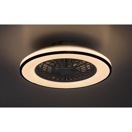 Rabalux - Plafonnier à intensité variable avec ventilateur LED/48W/230V 3000-6500K + Télécommande