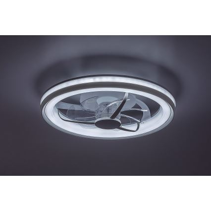 Rabalux - Plafonnier à intensité variable avec ventilateur LED/40W/230V 3000/4000/6000K Wi-Fi + Télécommande