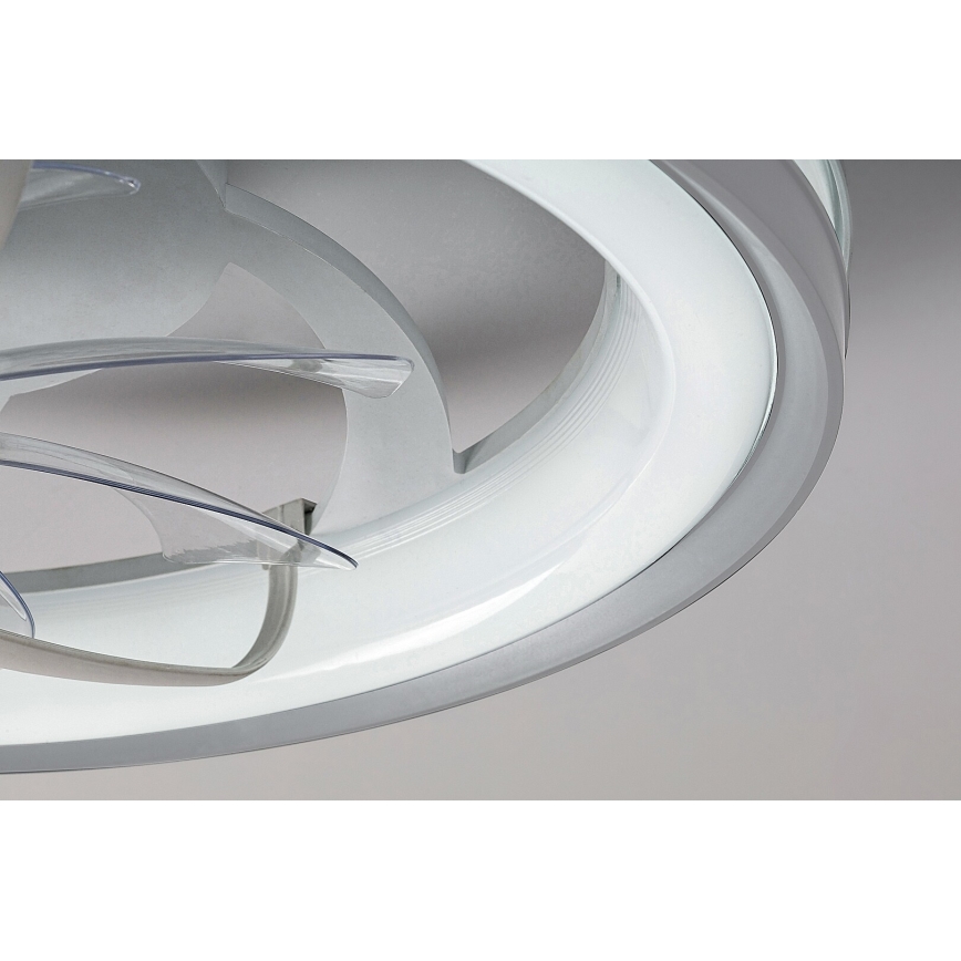 Rabalux - Plafonnier à intensité variable avec ventilateur LED/40W/230V 3000/4000/6000K Wi-Fi + Télécommande