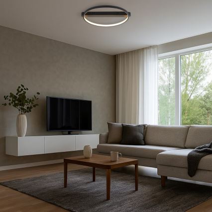 Rabalux - Plafonnier LED LED/45W/230V 3000K 50x55 cm noir