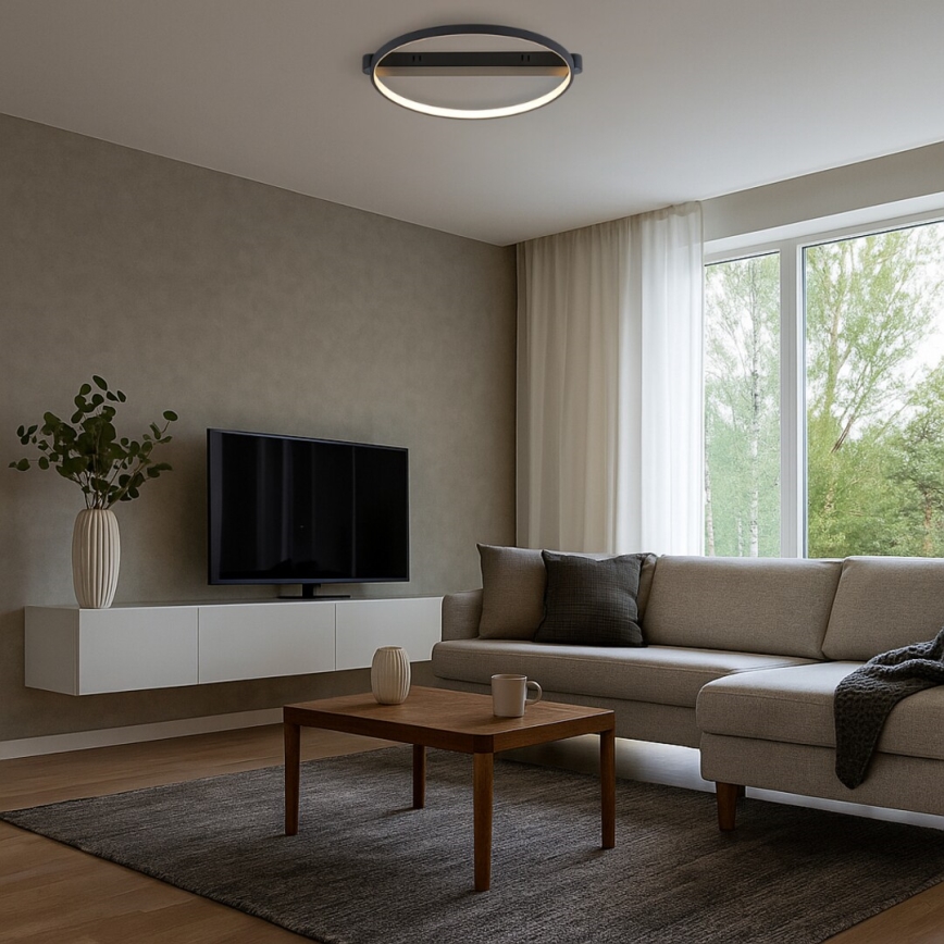 Rabalux - Plafonnier LED LED/45W/230V 3000K 50x55 cm noir