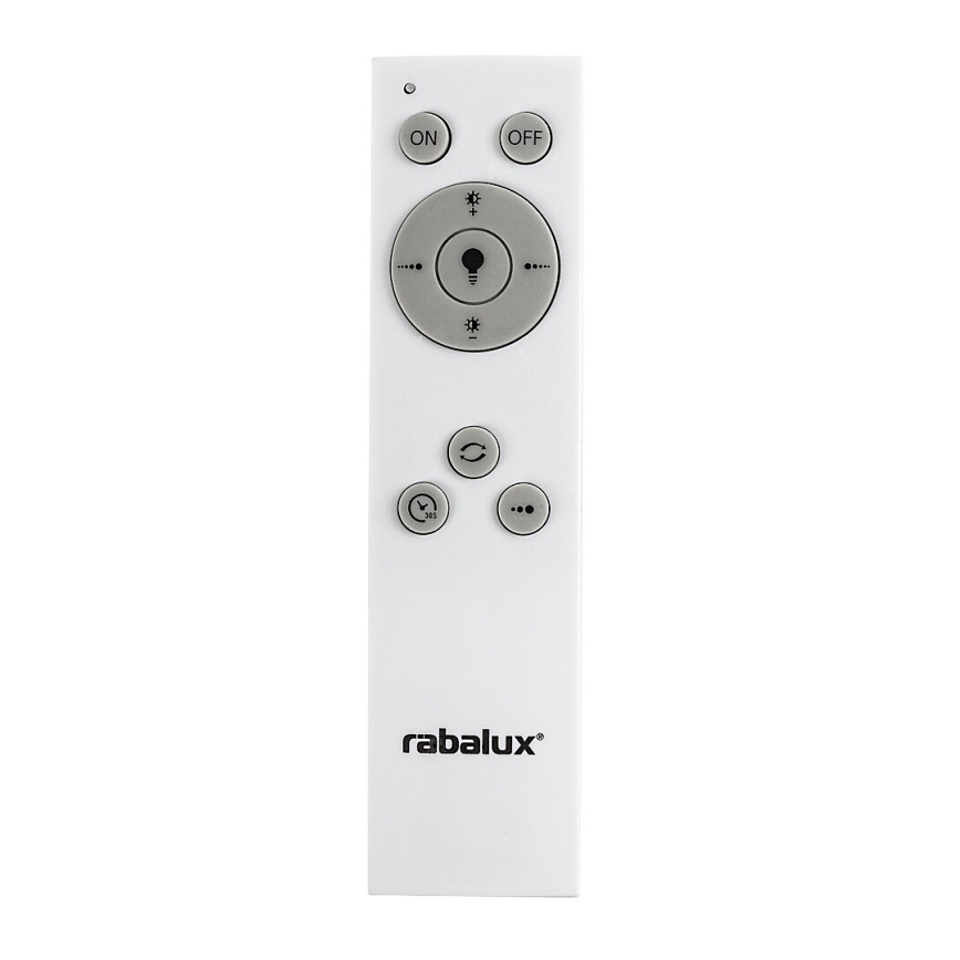 Rabalux - Plafonnier LED dimmable, 48 W, 230 V, 3000–6500 K, Ø 49,5 cm + télécommande