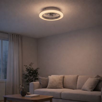 Rabalux - Plafonnier LED dimmable avec ventilateur LED/24W/230V 3000-6500K + télécommande