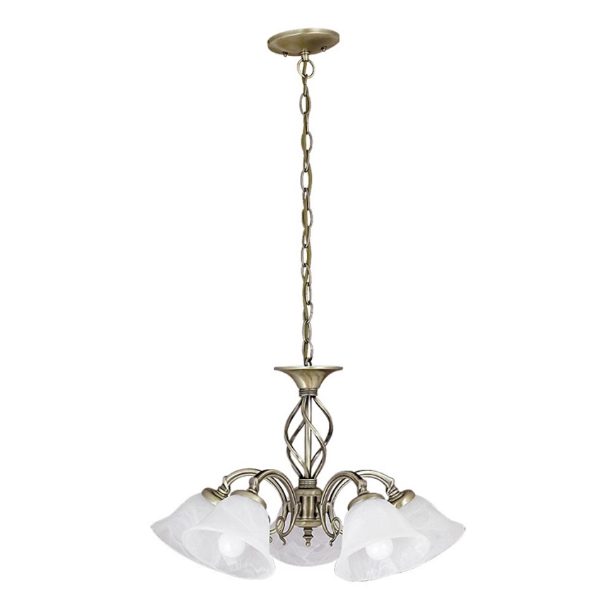 Rabalux 7135 - Lustre avec chaîne BECKWORTH 5xE14/40W/230V