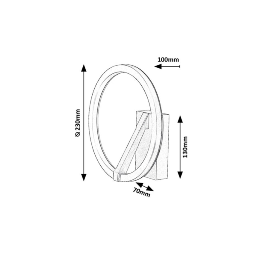 Rabalux - Applique murale LED/8W/230V 3000K