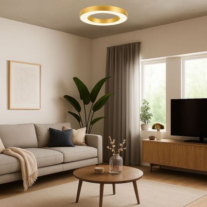 Rabalux - Plafonnier LED 24W/230V 3000/4000/6500K Ø 40 cm, doré