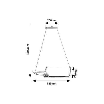 Rabalux - Plafonnier LED/36W/230V 4000K
