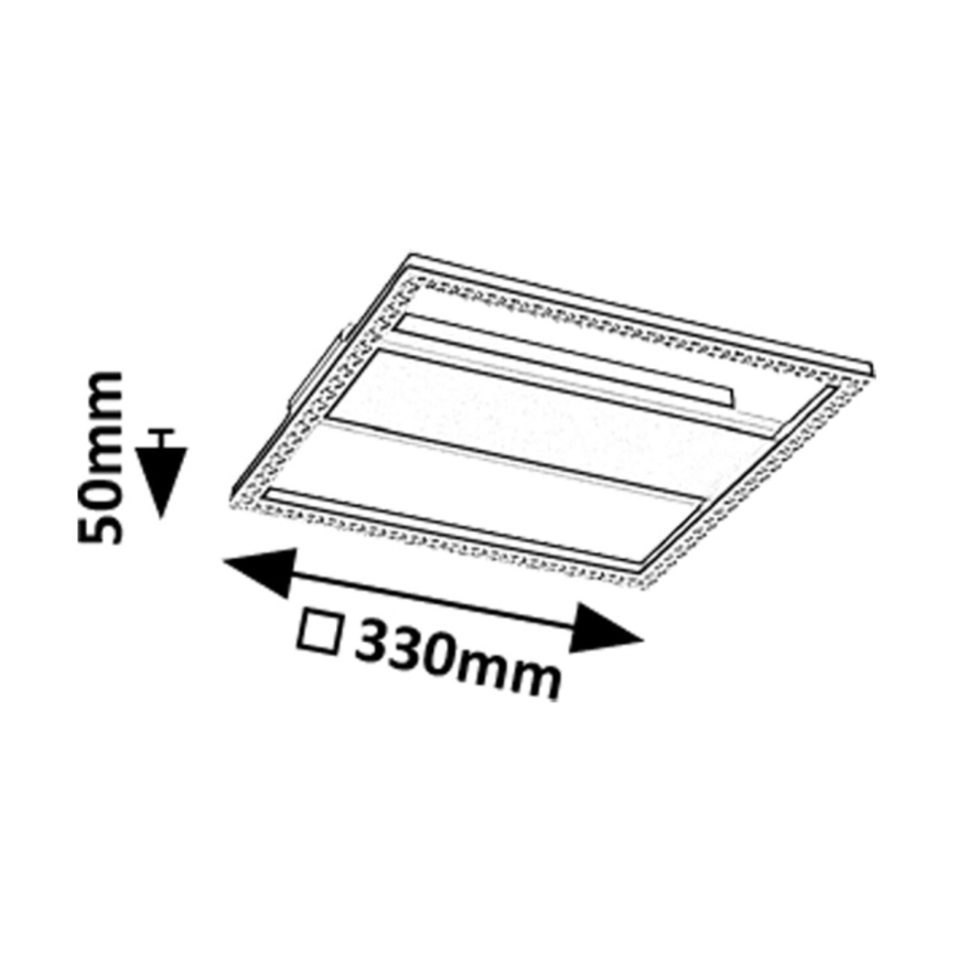Rabalux - Plafonnier LED/24W/230V 4000K 33x33 cm