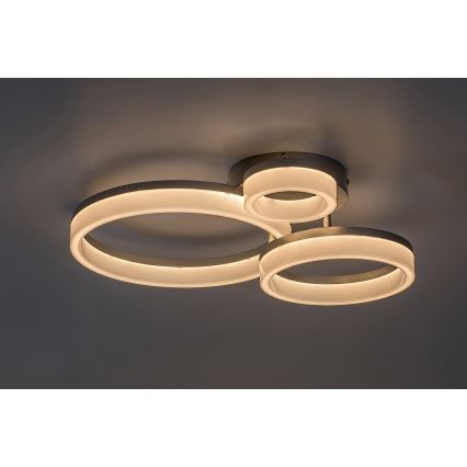 Rabalux - Plafonnier LED/24W/230V 3000/4000/6500K 38x51 cm chrome mat