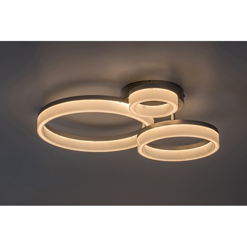 Rabalux - Plafonnier LED/24W/230V 3000/4000/6500K 38x51 cm chrome mat