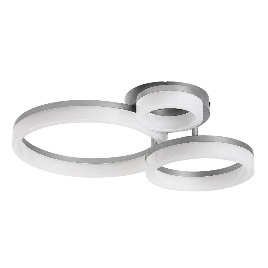 Rabalux - Plafonnier LED 24W 230V, 3000/4000/6500K, 38 x 51 cm, chrome mat